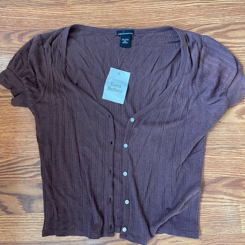 NWOT Button Up Tee